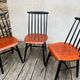 Chaises scandinaves de Tapiovaara modèle Fanett vintage années 60