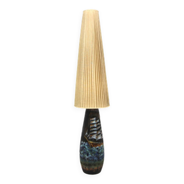 Scandinavian ceramic floor lamp, Ola Fihl, Tilgmans Keramik, Sweden, 1970