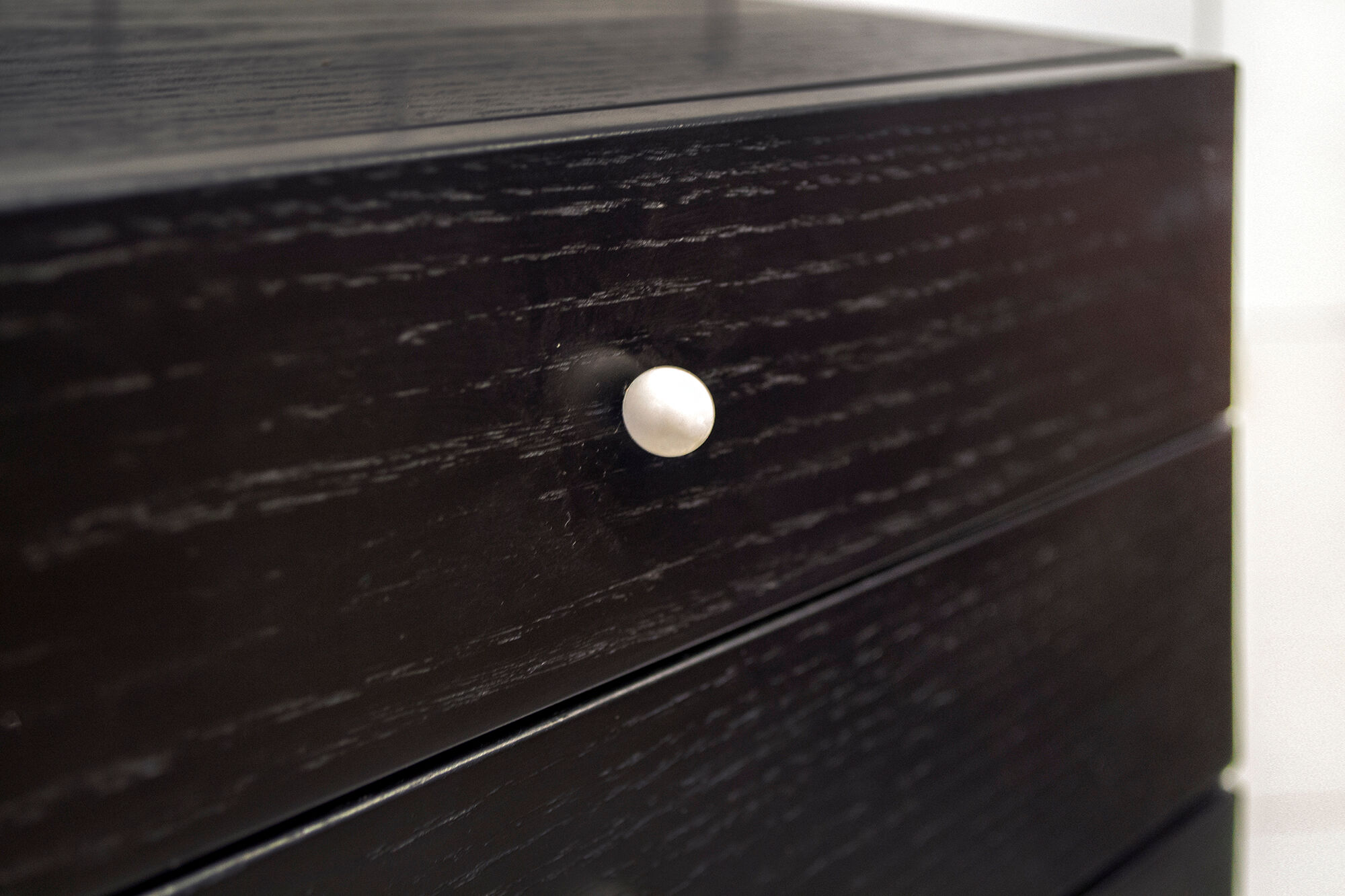 Bedside table shapes in wood and painted iron, marble details, 80s