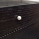 Bedside table shapes in wood and painted iron, marble details, 80s