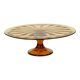 Art Deco Amber Tart Plate Dish Pastry Dish Scailmont