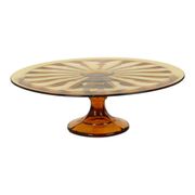Art Deco Amber Tart Plate Dish Pastry Dish Scailmont