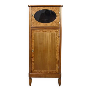 Meuble en loupe de thuya et acajou, époque art déco – début XXe