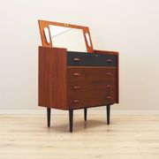 Coiffeuse en teck, design danois, années 1970, production : Danemark
