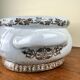 Château de Toussicourt: very important centerpiece planter in enamelled earthenware