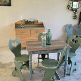 6 heart chairs