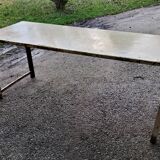 Industrial metal workshop table