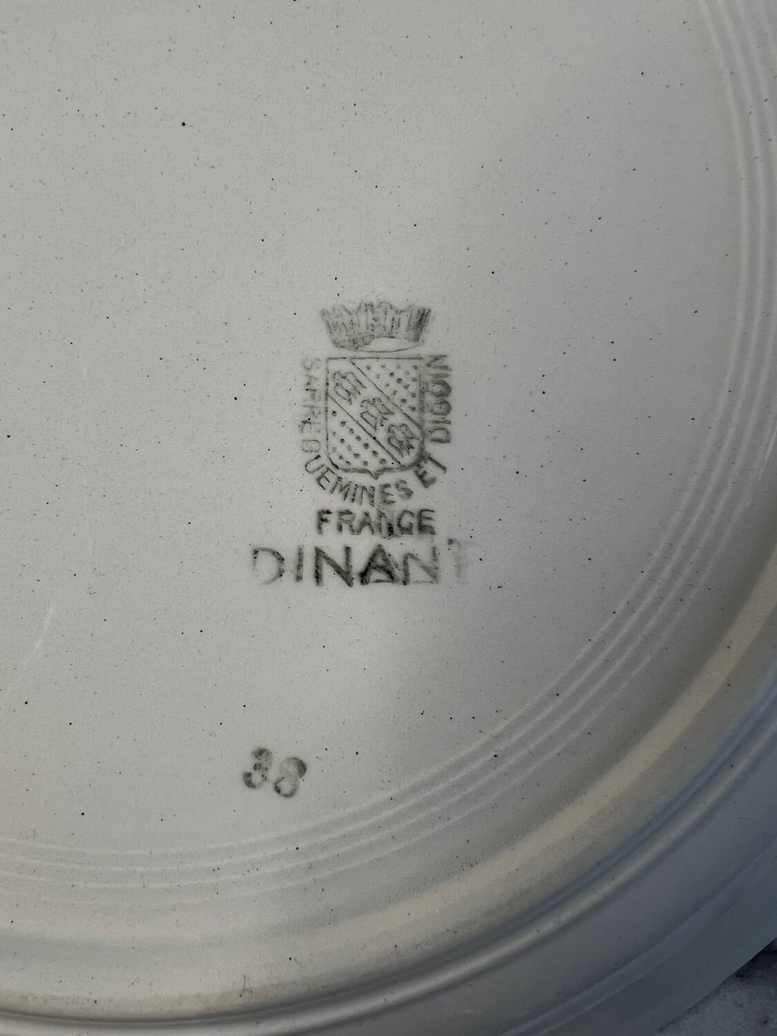 Large hand-painted salad bowl