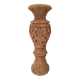 Carved solid wood vase