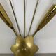 rare minimalist 33cm Brass Theatre Wall Light Sconce, Italy 1950s