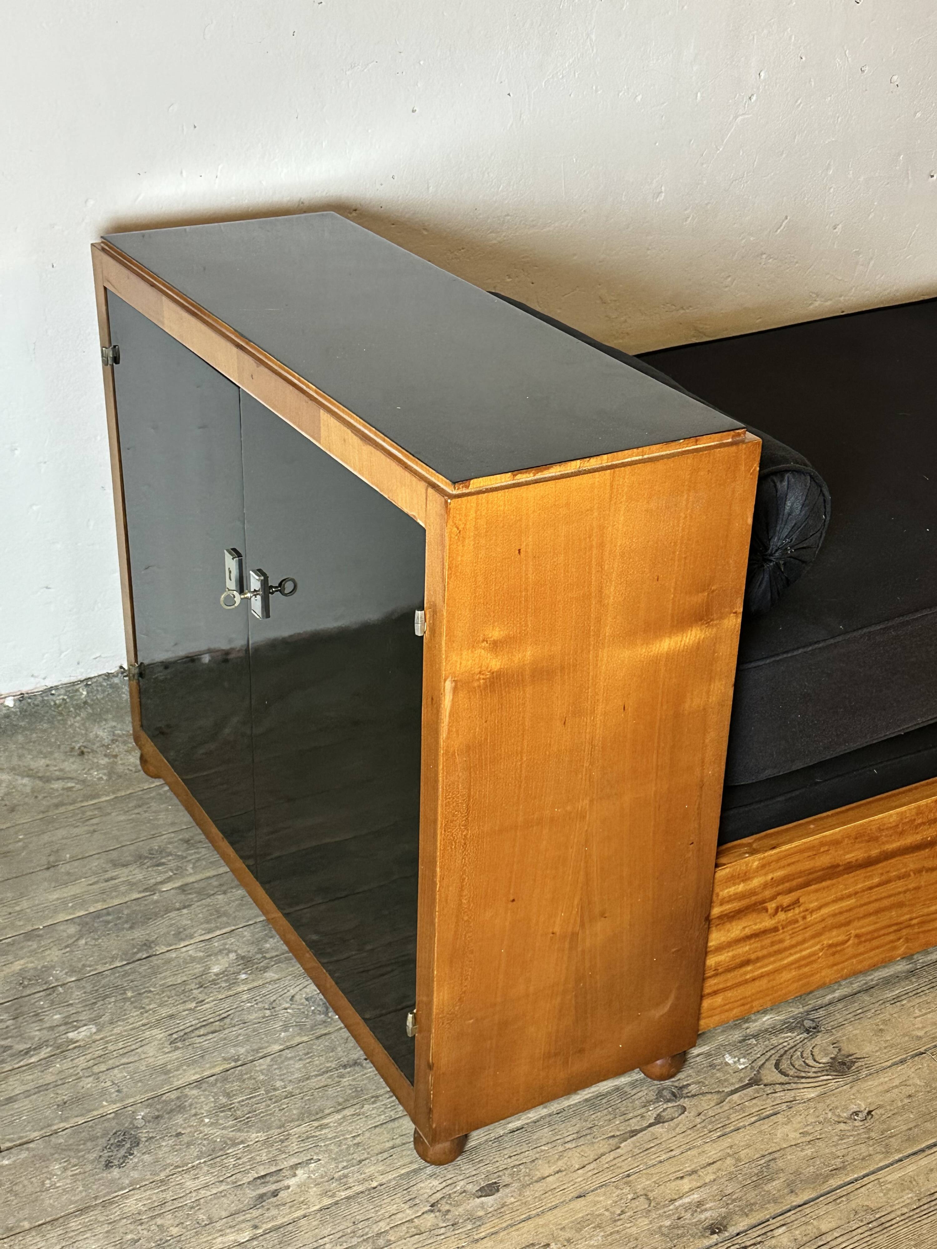 Art Deco daybed attributed to Jules Emile Leleu, Prince of Monaco model, 1927