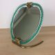 Miroir Barovier & Toso en verre de Murano, Italie - 22x23cm
