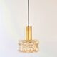 Mid-Century Modern Amber Bubble Glass Ceiling Light by Helena Tynell for Limburg, Germany, 1960s