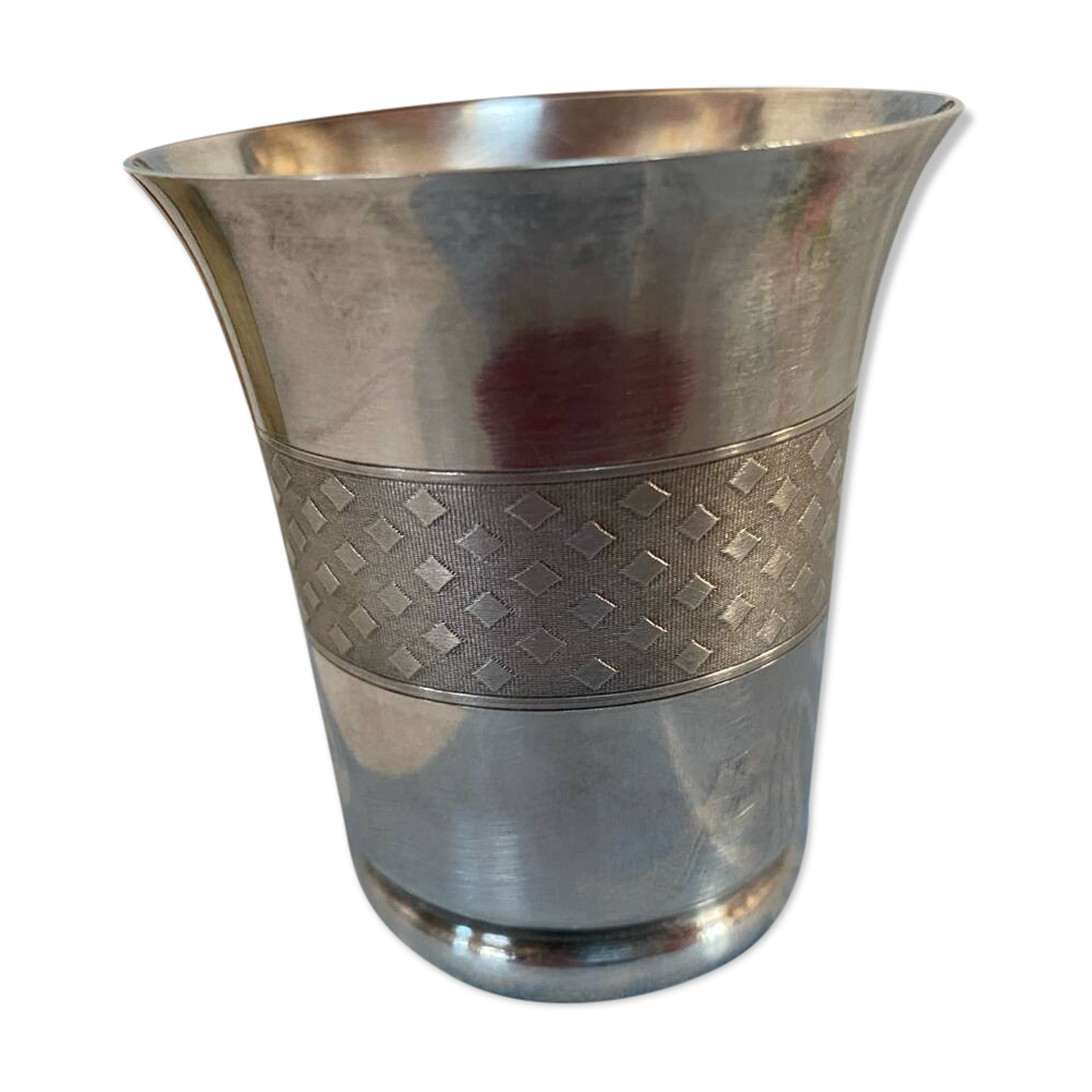 Antique silver-plated “Art Deco” cup