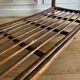 Vintage brown bamboo living room coffee table
