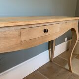 Light oak console