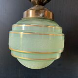 Vintage glass pendant lamp