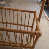 Rattan magazine holder