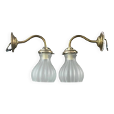 Pair of tulip wall lights - Ref 1108
