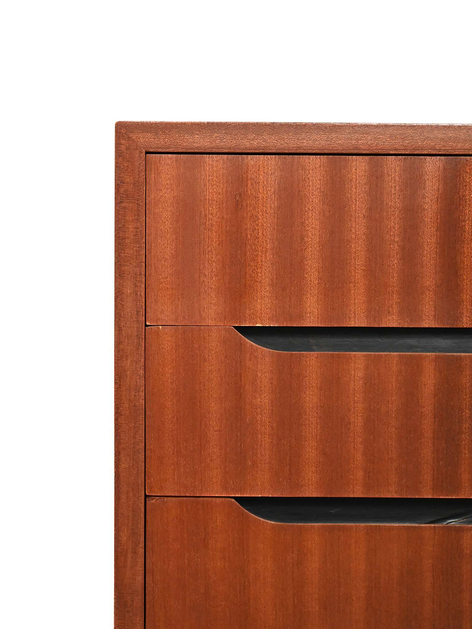 Scandinavian mahogany chest of drawers from the 1950s