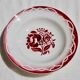 Set of 6 hollow plates Terre de Fer, model "Odette", Digoin Sarreguemines