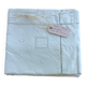 Taies oreiller brodées lin blanc grand modèle vintage (lot de 2)