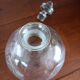 Carafe en verre gravé