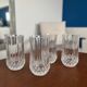 Set of 4 cut crystal glasses | Vintage water or whiskey glasses