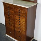 Antique dental practice in mahogany and marble Amsterdam around 1920