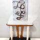 Wooden Console Table with a Mirrored Top Osvaldo Borsani style , Italy