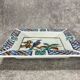 Ashtray. Trinket dish. Japanese porcelain. Blue bird on an autumn branch