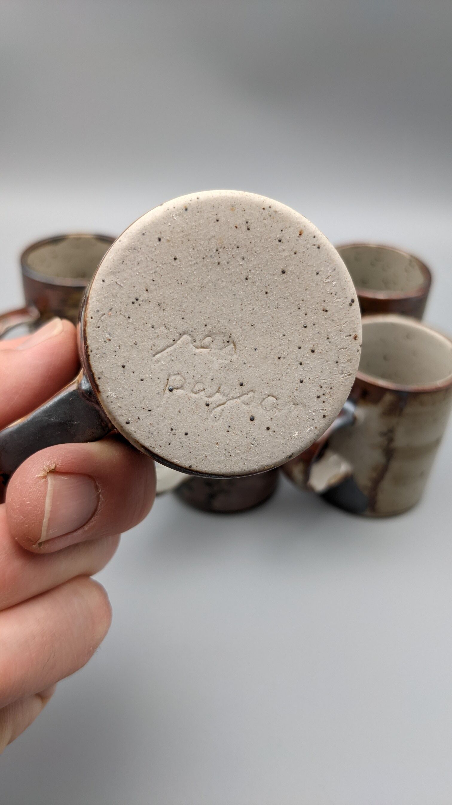Lot de 6 tasses à café expresso Grès paysan Japon