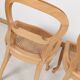 Paire de chaises cannées, en bois