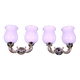 Maison Lancel, White Opaline Silver-Plated Dolphin Sconces, Mid-Century, France