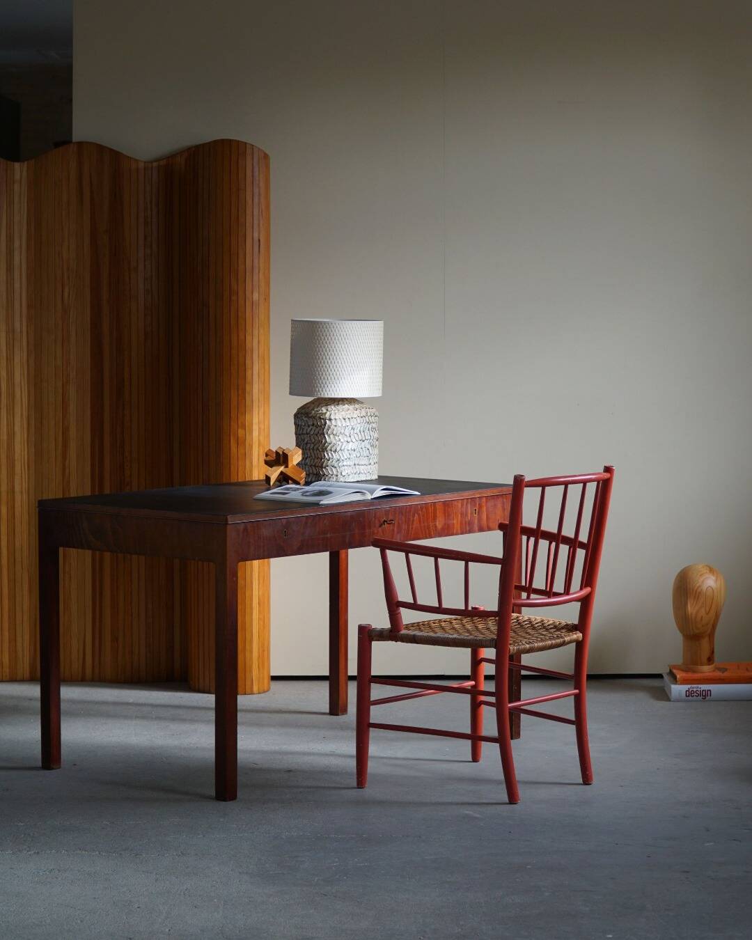 Bureau par Ole Wanscher, 1941 - tres rare & signé