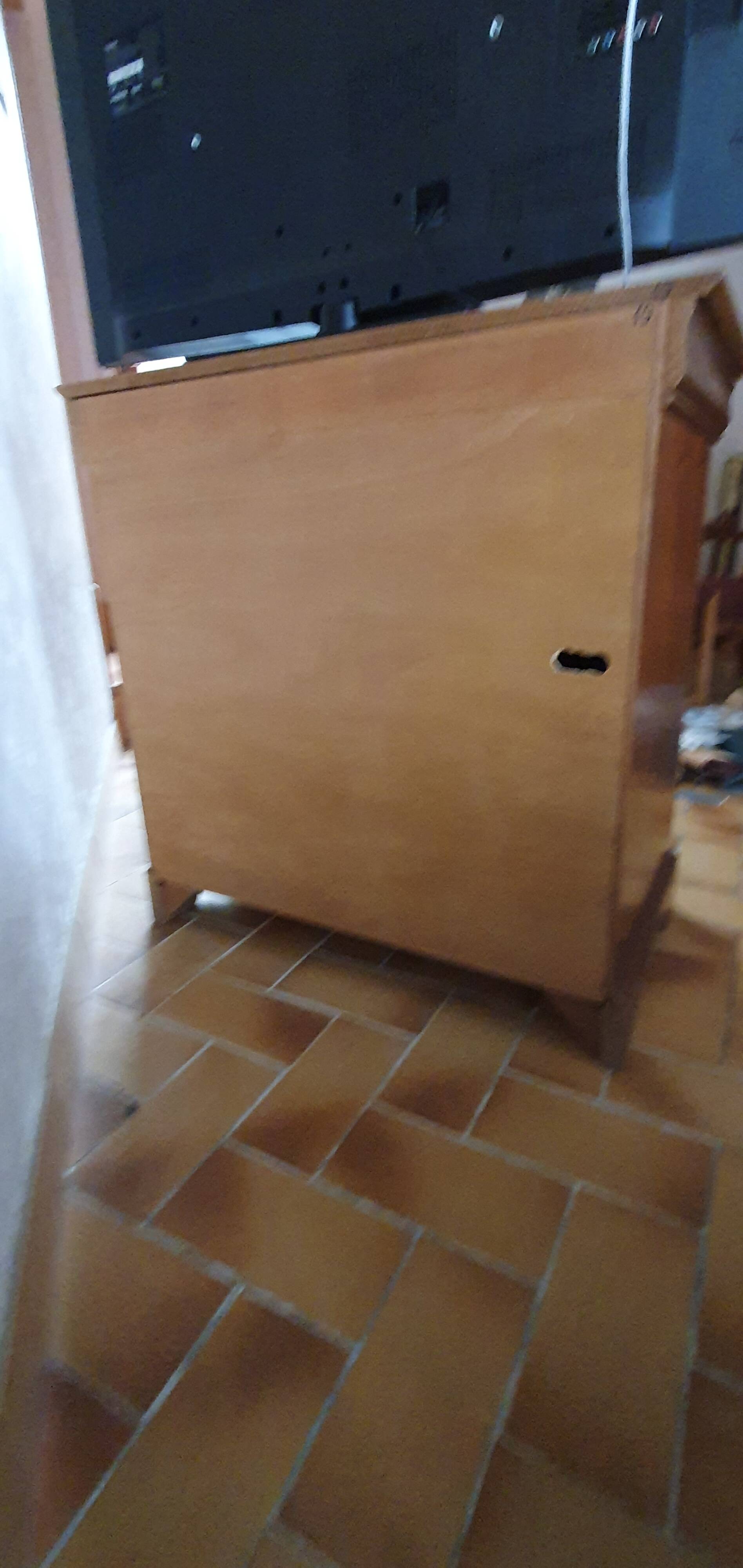 Cherry wood TV unit