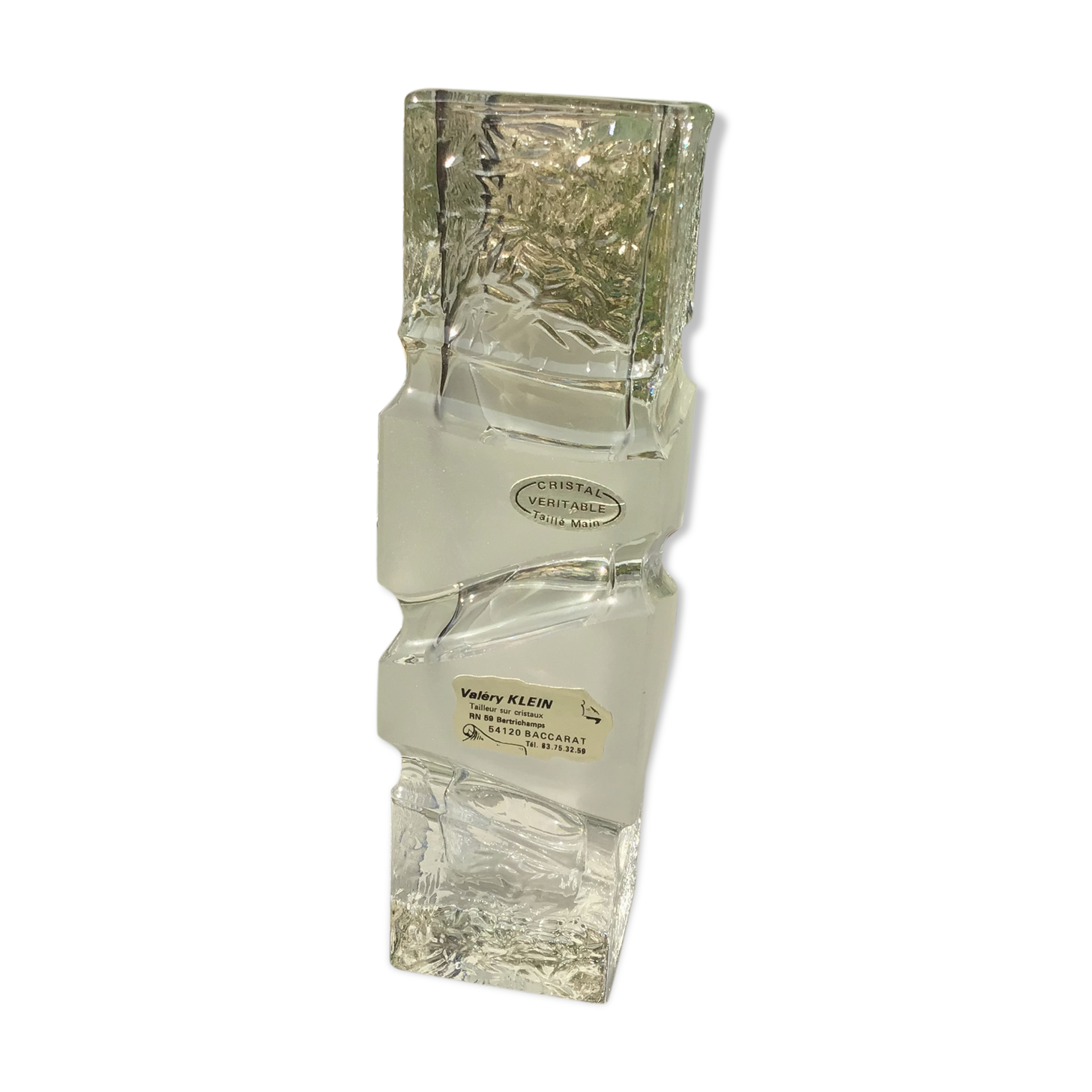 Modernist vase Klein, Baccarat