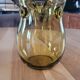 Amber glass vase design - owl shape
