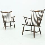 Scandinavian spindle back armchair 1960s