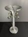 Midcentury space age large glass mushroom table lamprey Temde, 1960s