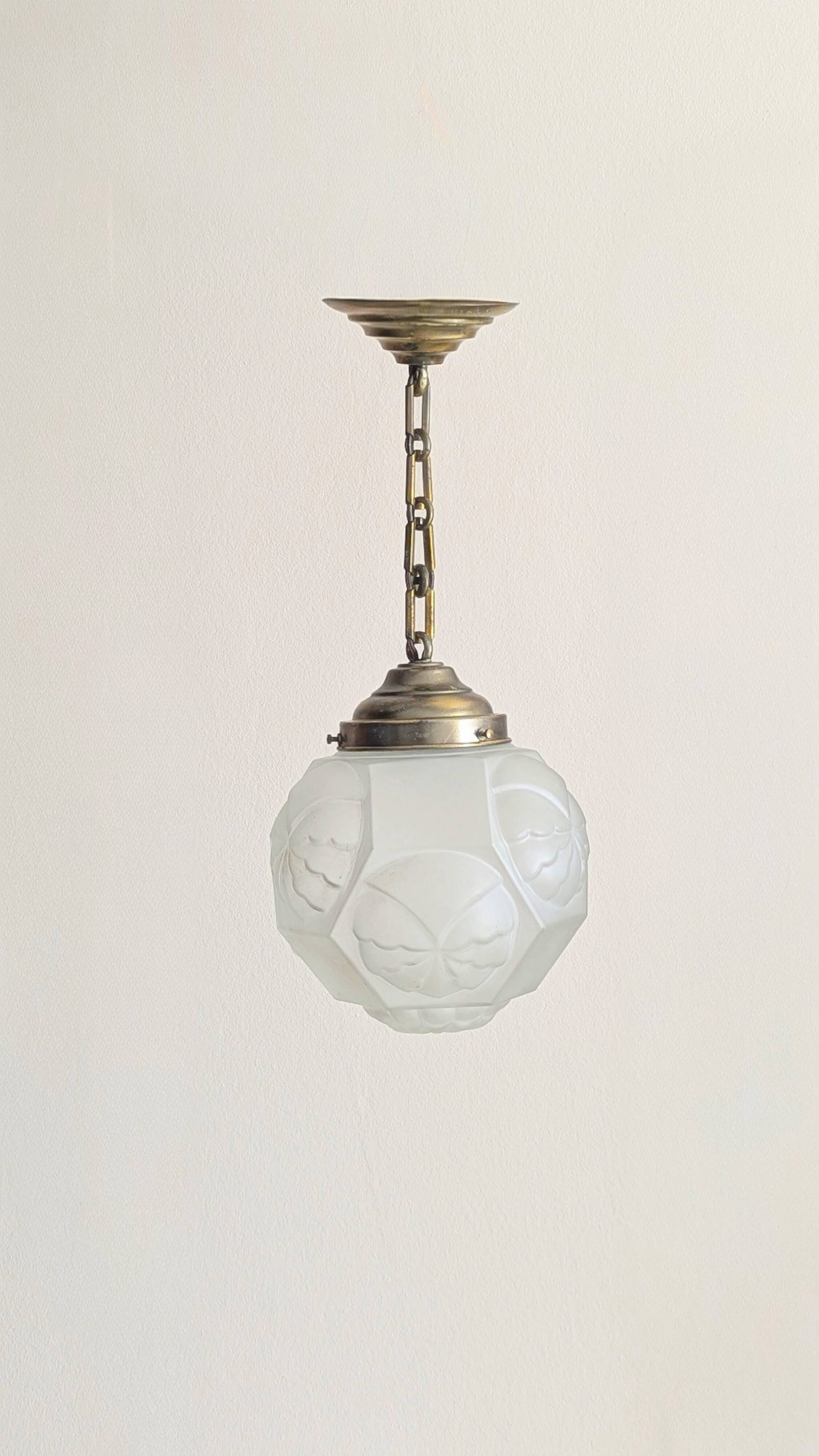 Art Nouveau pendant light (L-0187)