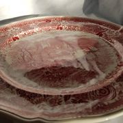 Villleroy & Boch Burgenland grand plat de service/gâteau rouge