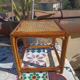 Small woven rattan table