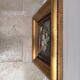 Oil on canvas signed R. Michel - Gilded frame with elm burl.