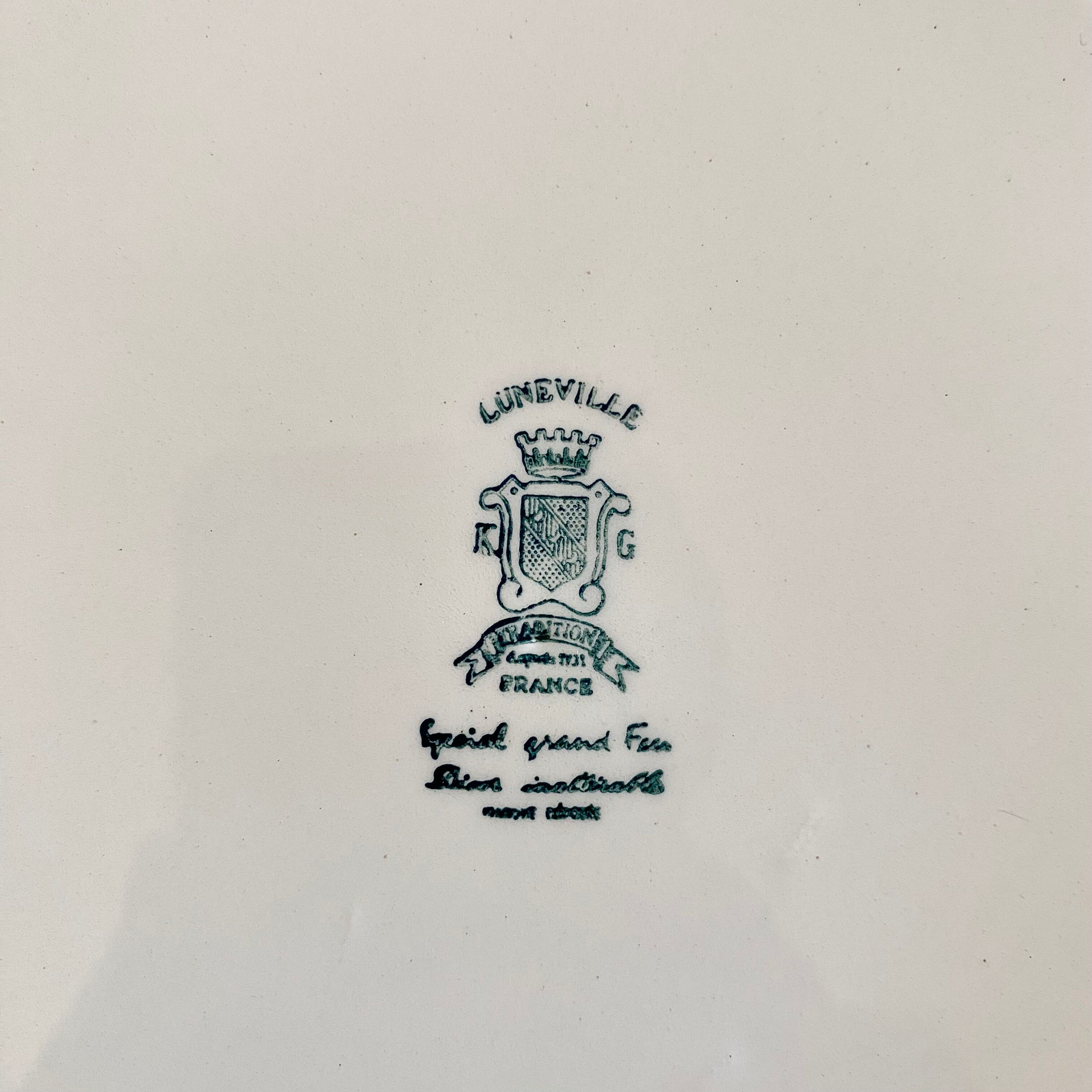Presentation plates Lunéville (Lamppost)