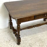 19th century solid oak desk or table