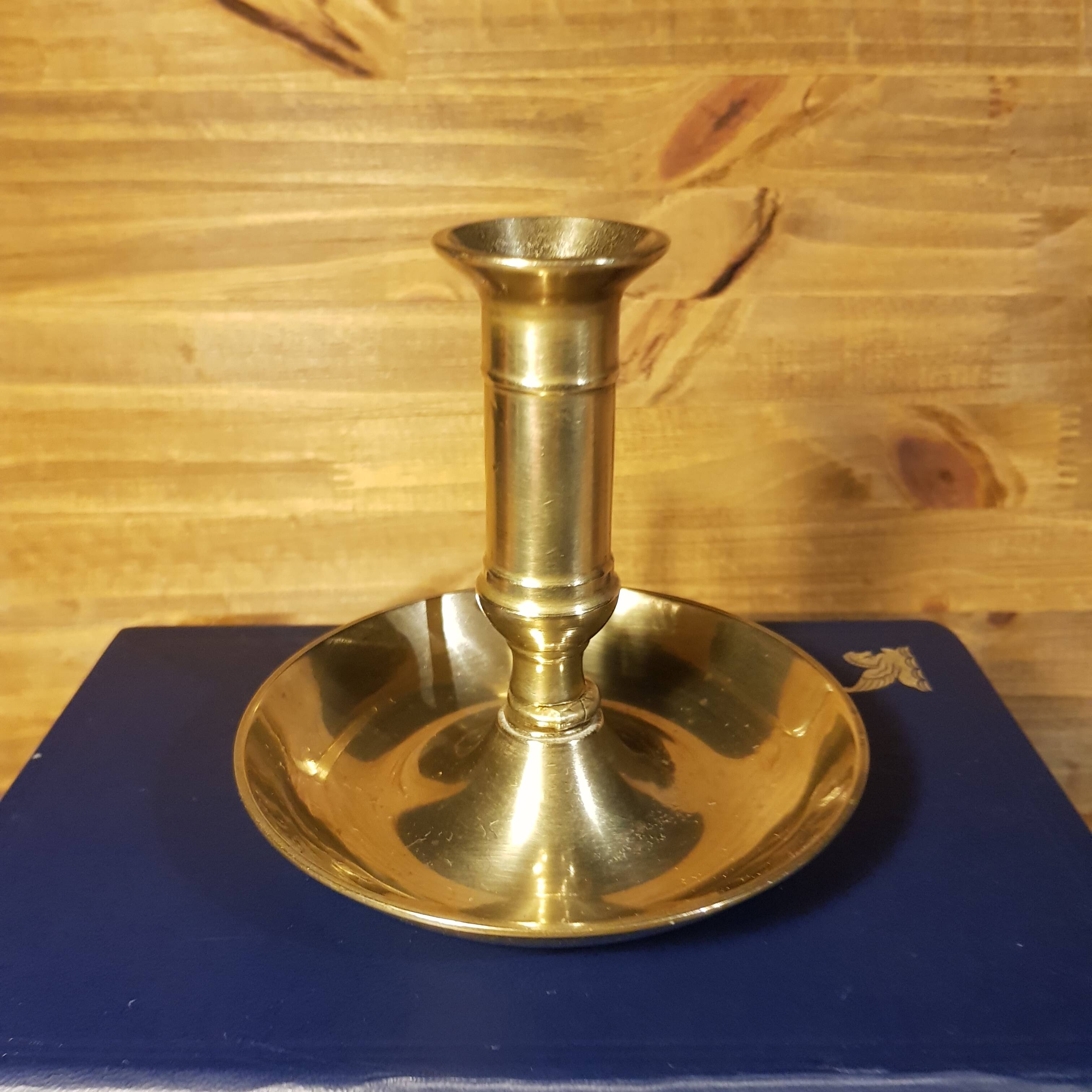 Brass cellar rat candle holder
