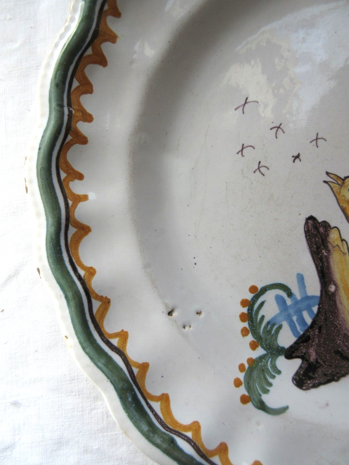 Plate XIXth, Perched bird catching insects