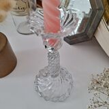 Vintage glass candle holder