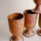 Set of 4 Mazagran stoneware mugs